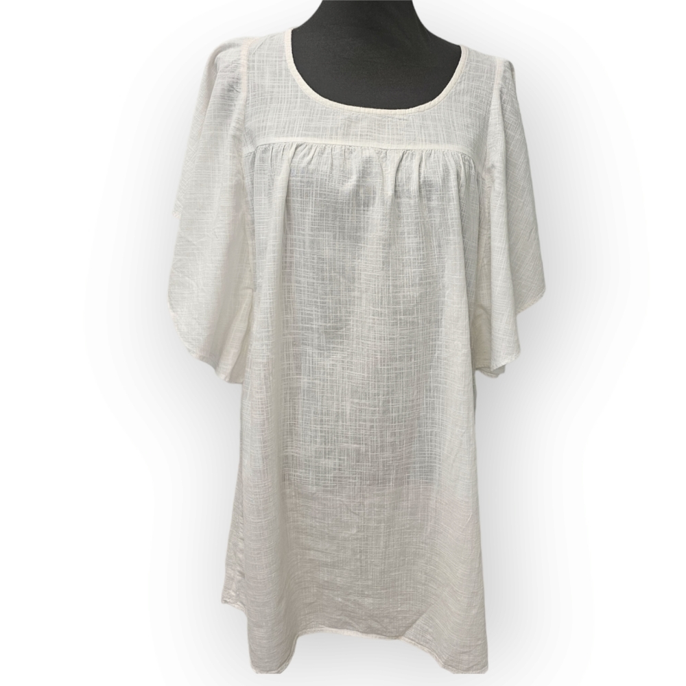 Old Navy Flutter Sleeve Tunic Dress 100% Cotton Women's Size Small